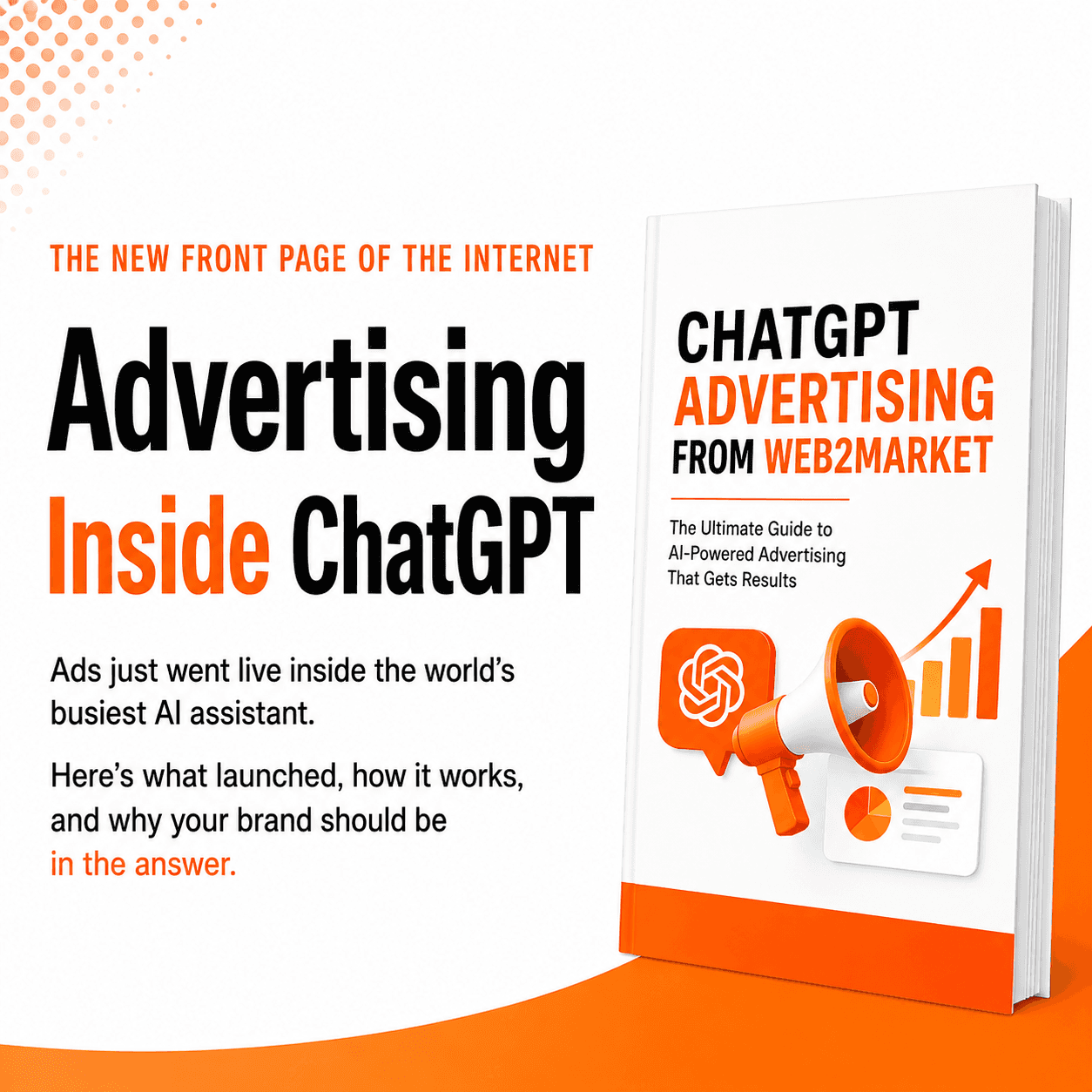 Cover for presentation: The new front page of the internet — Advertising Inside ChatGPT